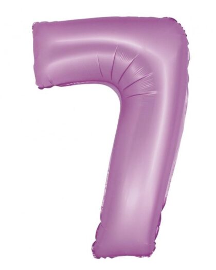 Μπαλόνι foil νούμερο 7 σε χρώμα λεβάντα με διάσταση 76cm