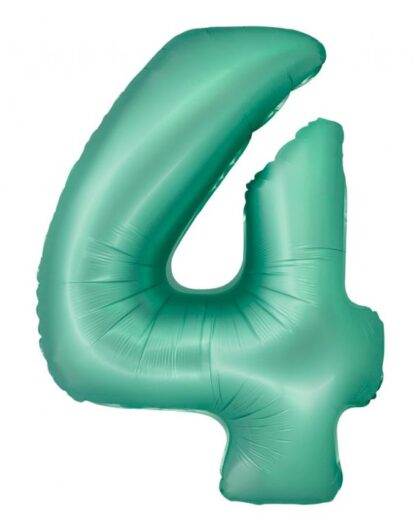 Μπαλόνι foil νούμερο 4 χρώμα μέντας 76εκ