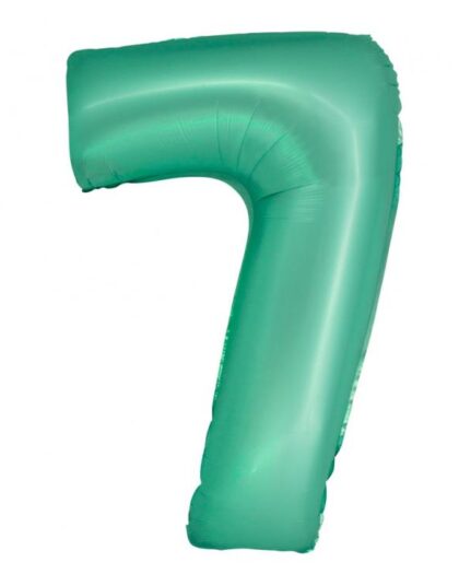 Μπαλόνι foil νούμερο 7 χρώμα μέντας 76cm