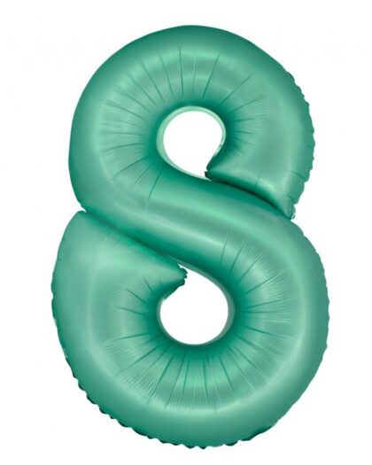 Μπαλόνι foil νούμερο 8 χρώμα μέντας 76cm